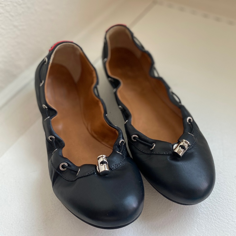 Womens Black HUNTER Dominica Flats